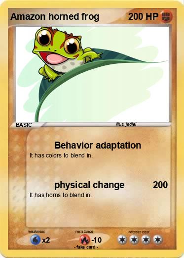 Pokemon Amazon horned frog