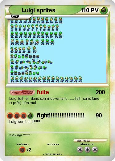 Pokemon Luigi sprites