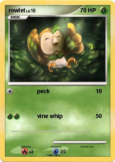 Pokemon rowlet