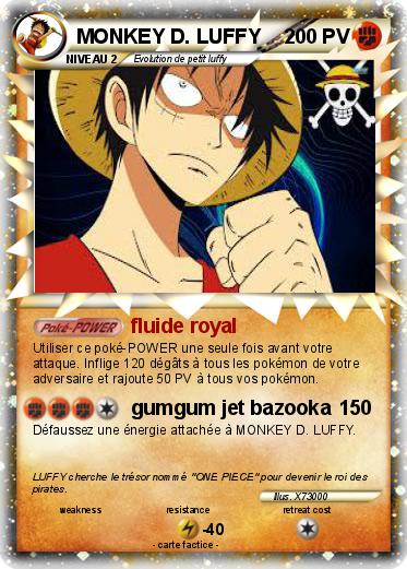 Pokemon MONKEY D. LUFFY