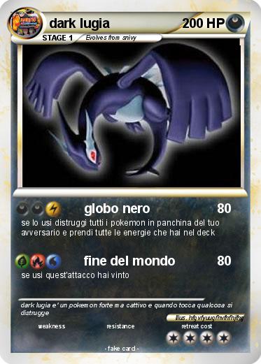 Pokemon dark lugia