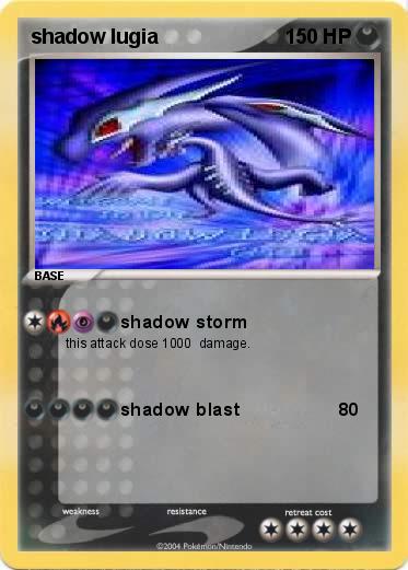 Pokemon shadow lugia