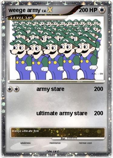 Pokemon weege army