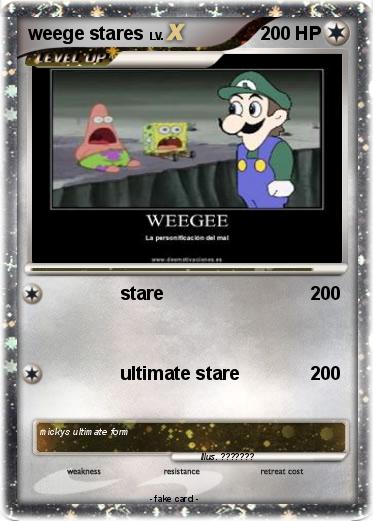 Pokemon weege stares