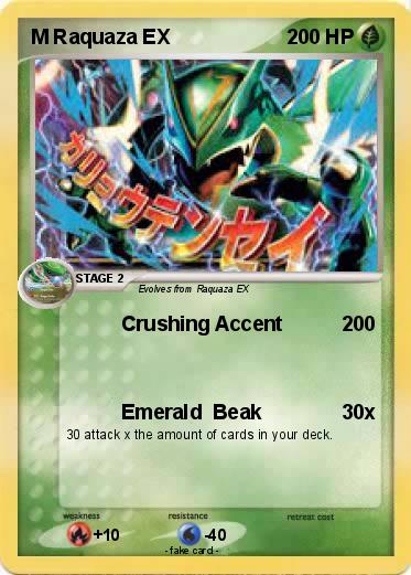 Pokemon M Raquaza EX