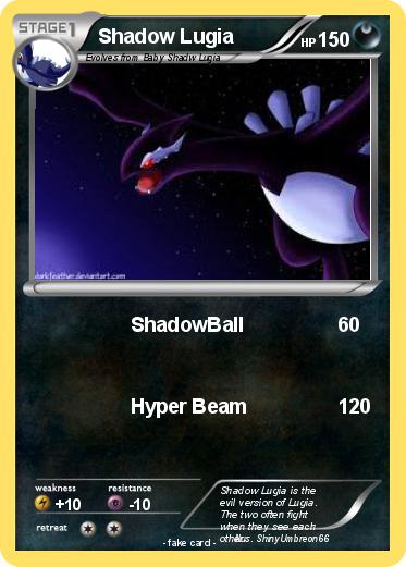 Pokemon Shadow Lugia