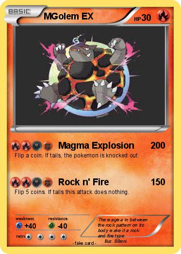 Pokemon MGolem EX