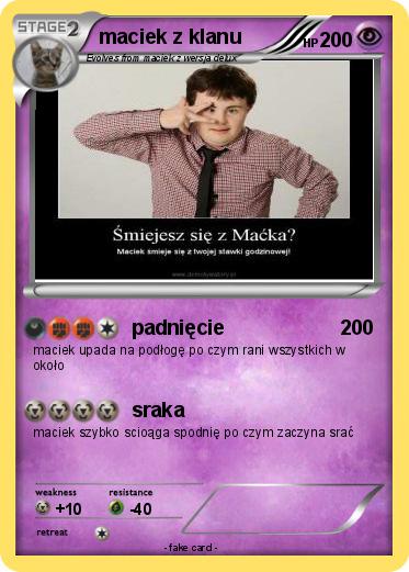 Pokemon maciek z klanu