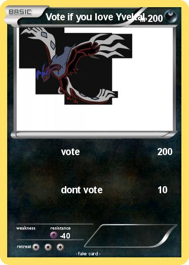 Pokemon Vote if you love Yveltal