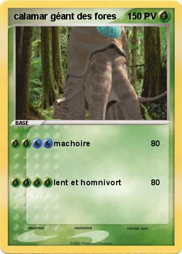 Pokemon calamar géant des fores