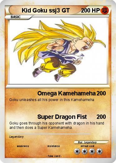 Pokemon Kid Goku ssj3 GT