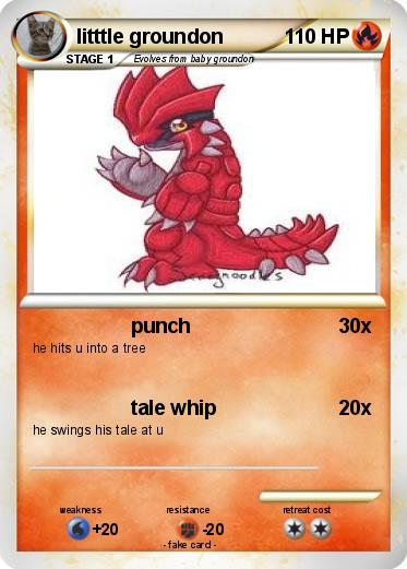 Pokemon litttle groundon