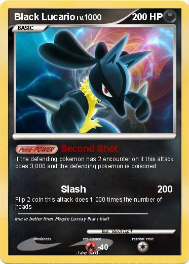 Pokemon Black Lucario