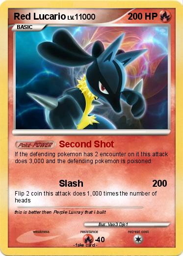 Pokemon Red Lucario