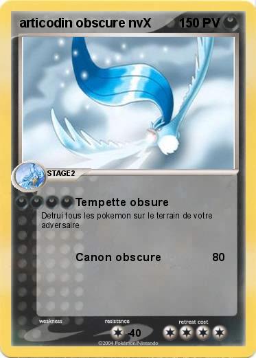 Pokemon articodin obscure nvX