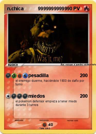 Pokemon n.chica           99999999999