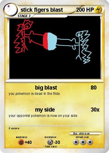 Pokemon stick figers blast