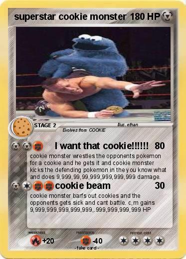 Pokemon superstar cookie monster