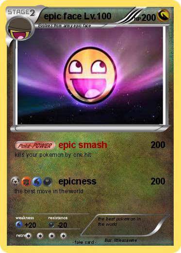 Pokemon epic face Lv.100