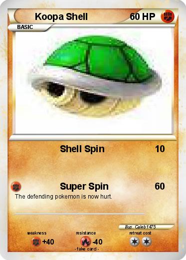 Pokemon Koopa Shell