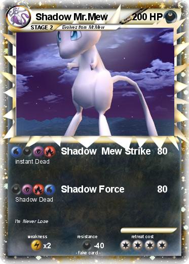 Pokemon Shadow Mr.Mew