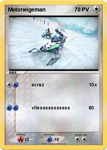 Pokemon Motoneigeman