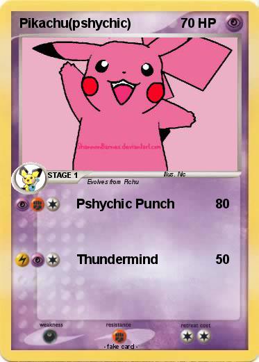 Pokemon Pikachu(pshychic)