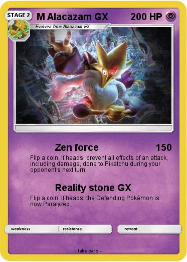 Pokemon M Alacazam GX
