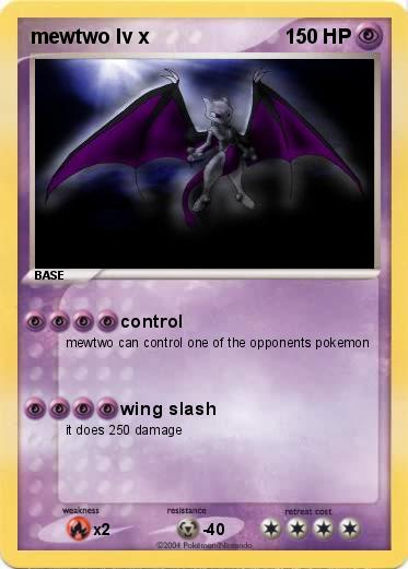 Pokemon mewtwo lv x