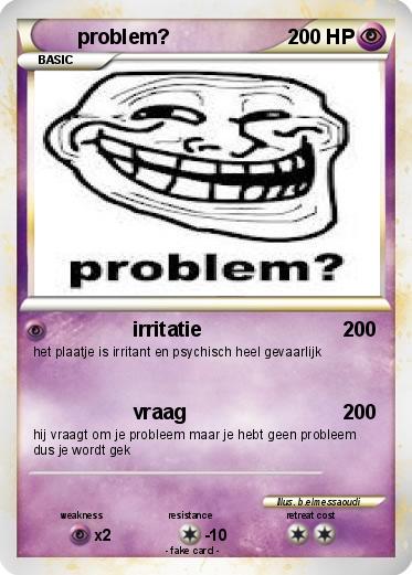 Pokemon problem?