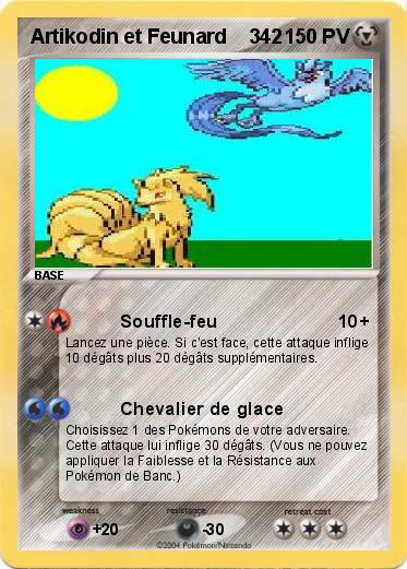 Pokemon Artikodin et Feunard    342 