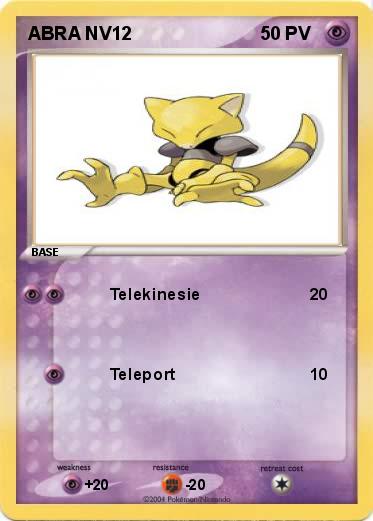 Pokemon ABRA NV12