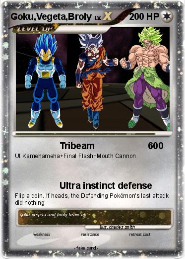 Pokemon Goku,Vegeta,Broly