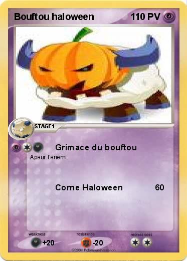 Pokemon Bouftou haloween