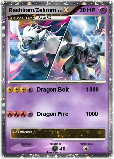 Pokemon Reshiram/Zekrom