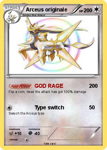 Pokemon Arceus originale