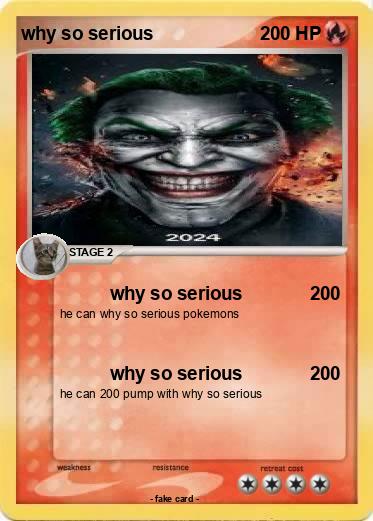 Pokemon why so serious