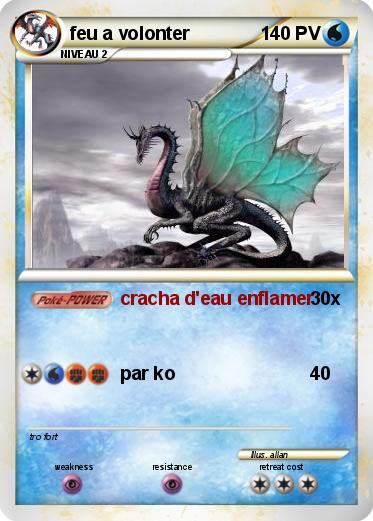 Pokemon feu a volonter