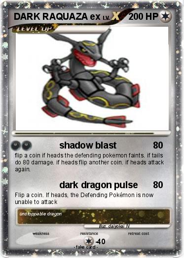 Pokemon DARK RAQUAZA ex