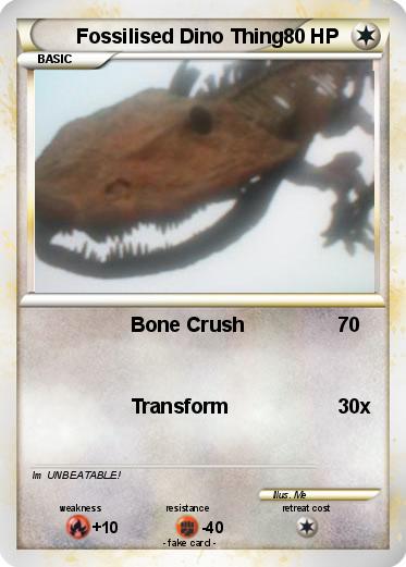 Pokemon Fossilised Dino Thing