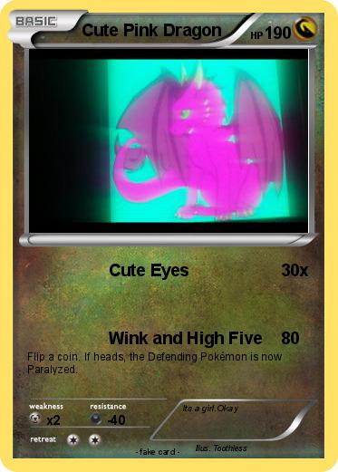Pokemon Cute Pink Dragon