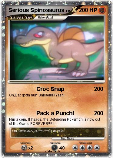Pokemon Serious Spinosaurus