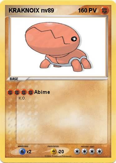 Pokemon KRAKNOIX nv89               1