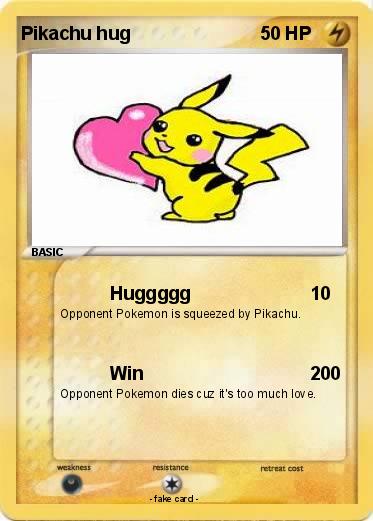 Pokemon Pikachu hug