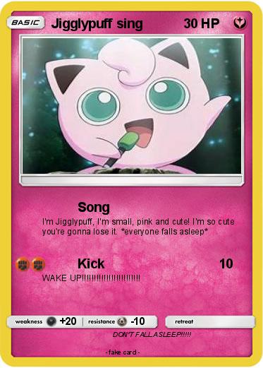 Pokemon Jigglypuff sing