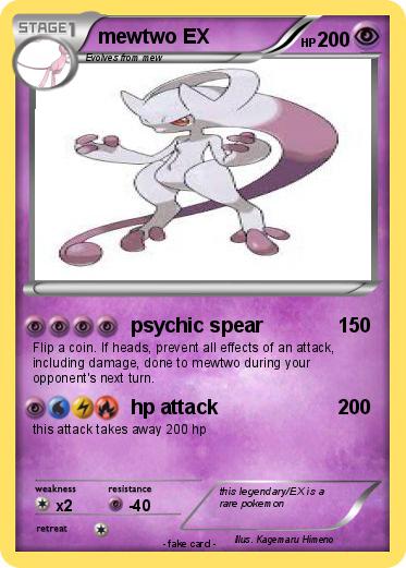 Pokemon mewtwo EX
