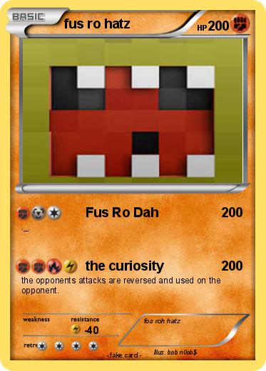 Pokemon fus ro hatz