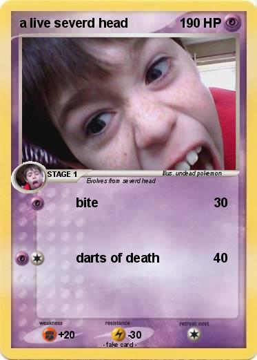 Pokemon a live severd head