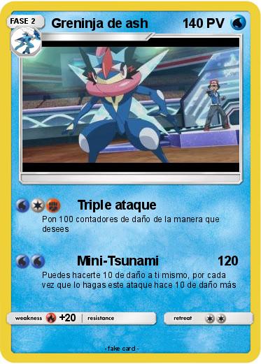 Pokemon Greninja de ash