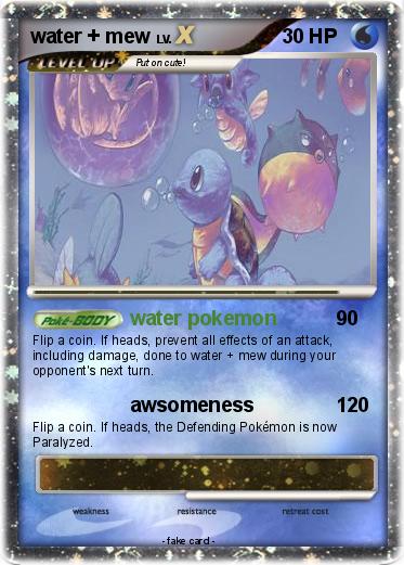 Pokemon water + mew